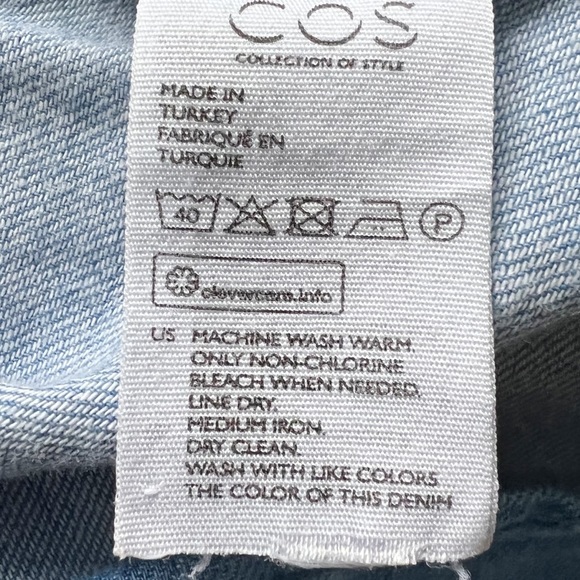 COS Denim Chambray Shift Dress | US 10 - Picture 8 of 10